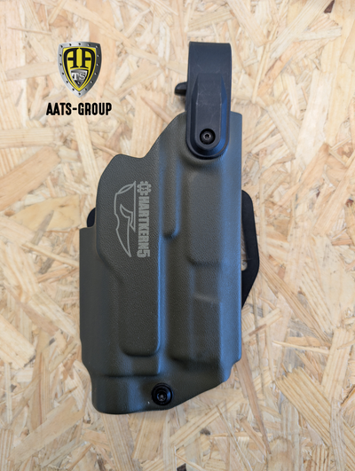 Holster Hartkern5 für Heckler & Koch P30 mit Streamlight TLR-2, Level II - Rechtshand - OD Green